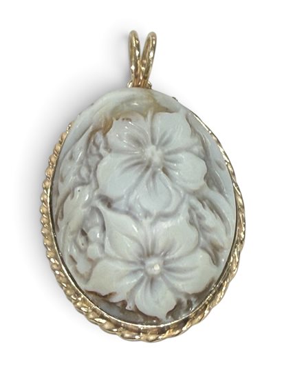 Pendentif Mandile 1922 Femme Cammei  in Argent Conchiglia 2MCICM247 - 2MCICM247